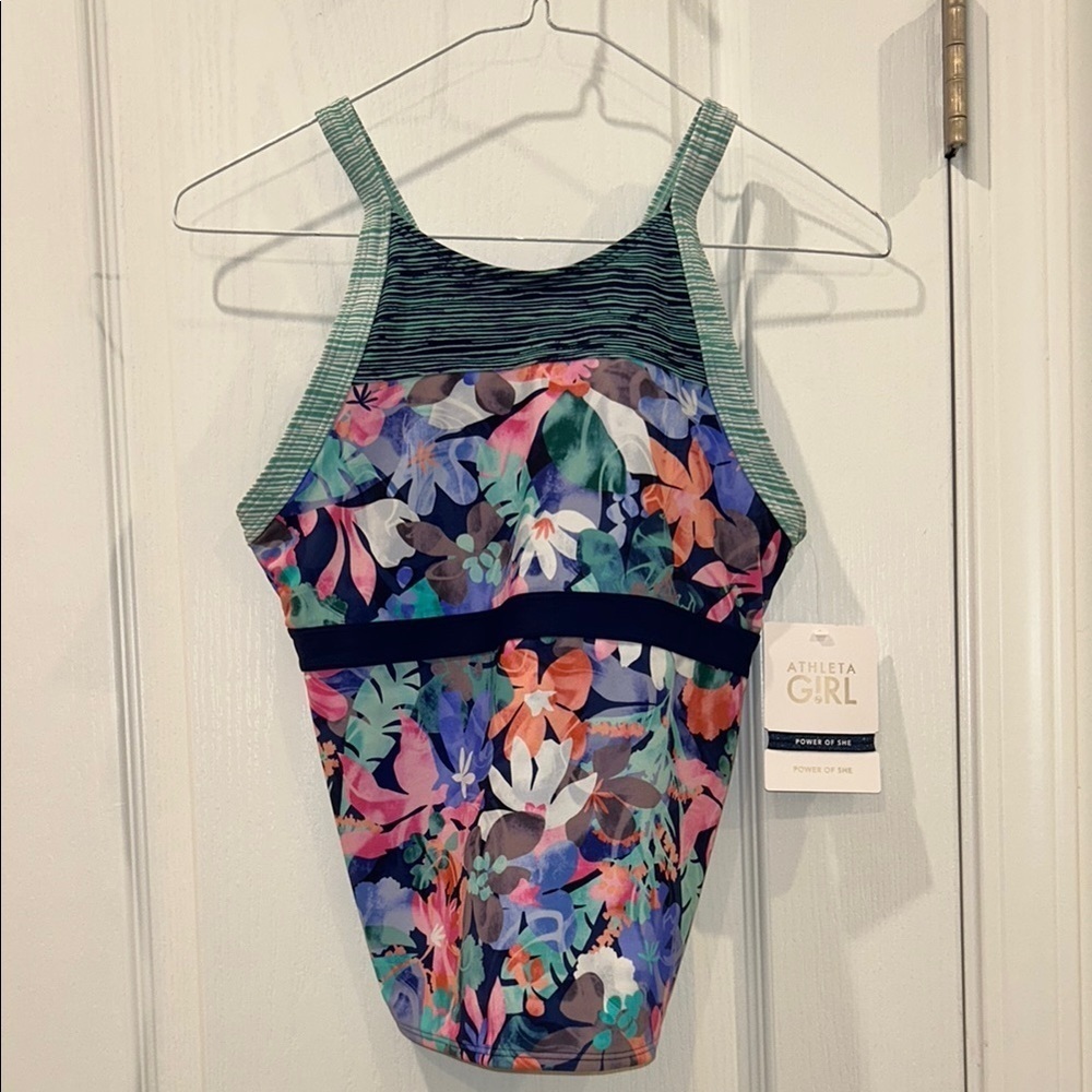 Athleta Girl Surfs Up Tankini 3 pieces, Size XL (14)